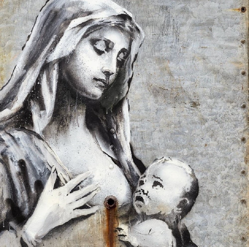 Banksy e la “Madonna con Bambino”: una visione esoterica di sofferenza e&nbsp;risveglio